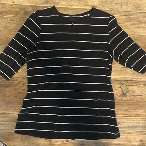 Classic Black/White Striped Tee